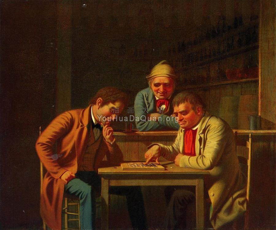 The Checker Players - 乔治·迦勒宾·宾汉姆